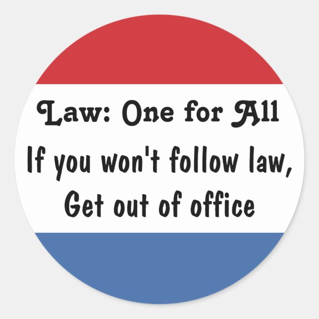 Law: One for All v3 Classic Round Sticker (Front)