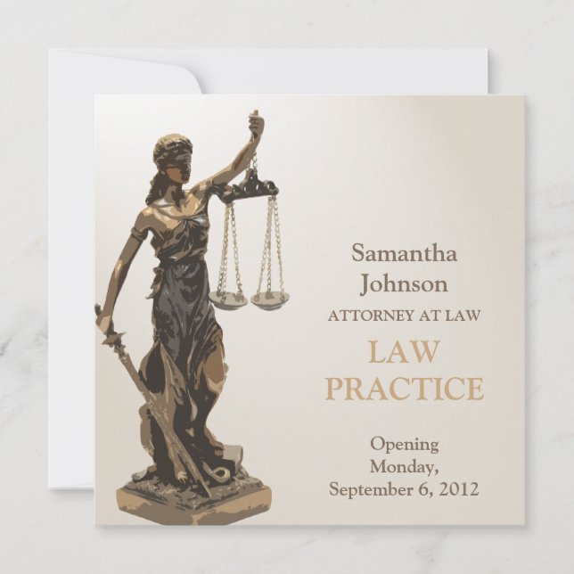Law Practice Opening Announcement (Front)