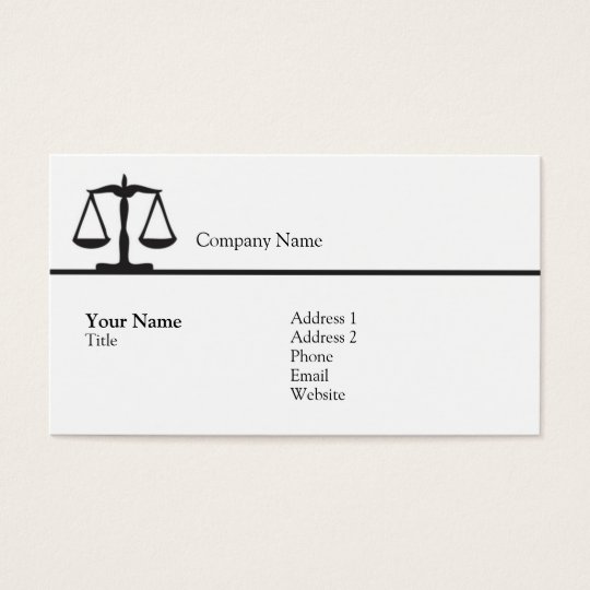 Law - Scale - Business Business Card