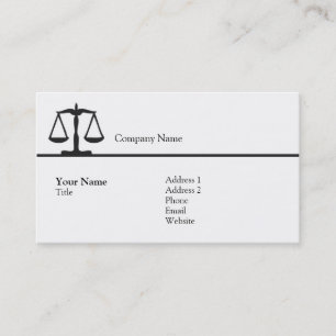 Law - Scale - Business Card