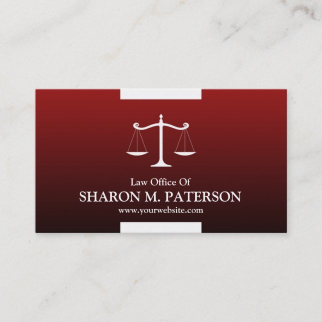 Law Scale Business Card (Front)