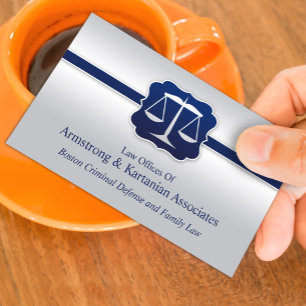 Law Scale Elegant Business Card