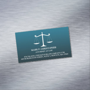 Law Scale Magnetic Business Card