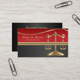 Law   Scales of Justice   Customisable Business Card