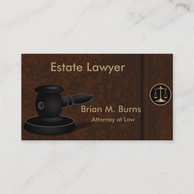 Law | Scales of Justice | Lawyer | Customisable Business Card (Front)