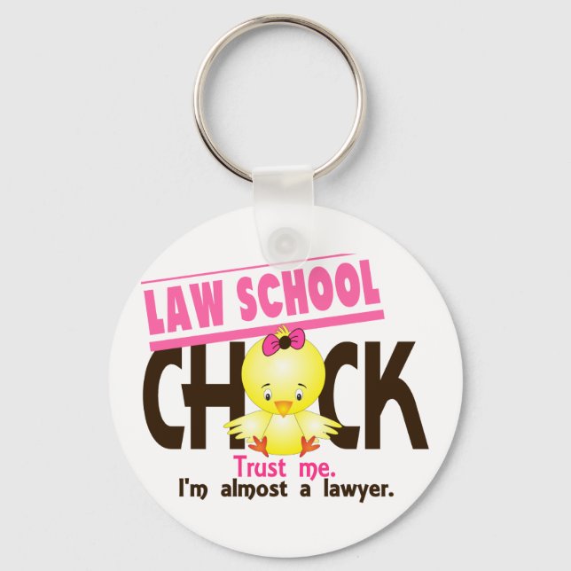 Law School Chick 3 Key Ring (Front)