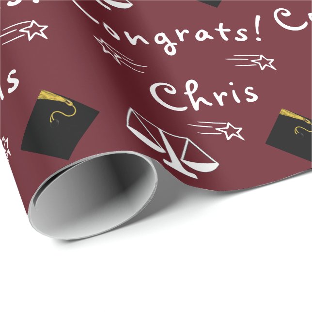 Law School Grad Gift Wrapping Paper (Roll Corner)