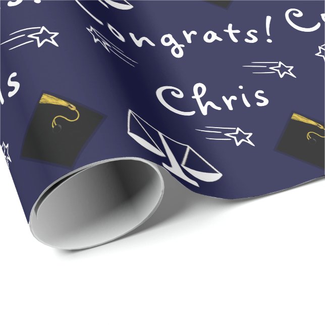 Law School Grad Gift Wrapping Paper (Roll Corner)