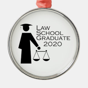 Law School Graduate 2020 Metal Tree Decoration