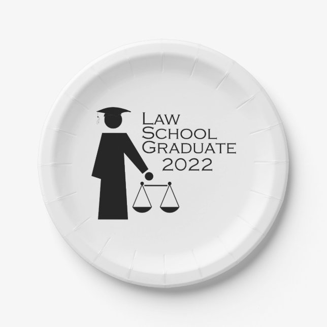 Law School Graduate 2022 Paper Plate (Front)