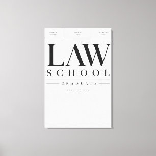 Law School Graduate 2026 Custom Canvas Art