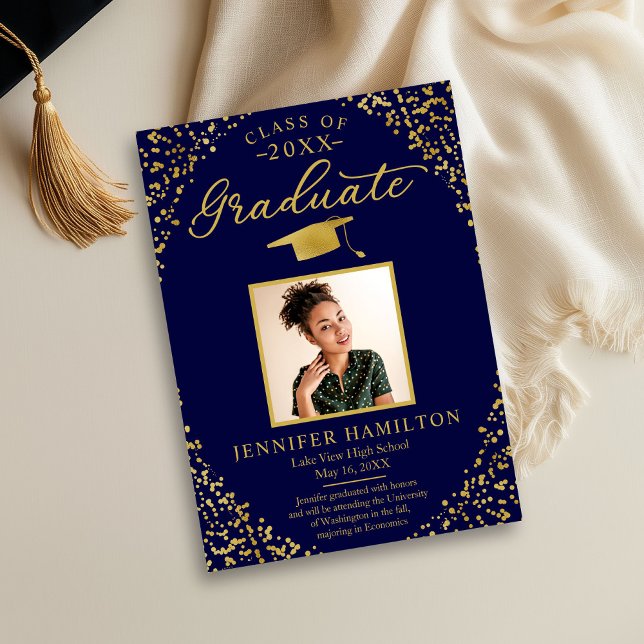 Law School Graduate Photo Graduation Announcement  (Creator Uploaded)