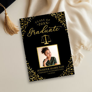 Law School Graduate Photo Graduation Announcement