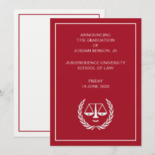 Law School Graduation Announcement