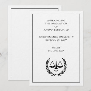 Law School Graduation Announcement
