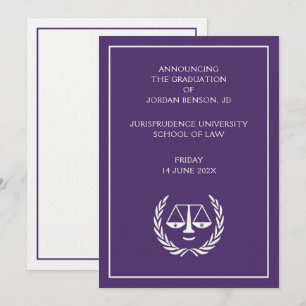 Law School Graduation Announcement