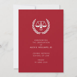 Law School Graduation Announcement