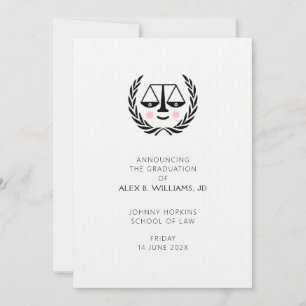 Law School Graduation Announcement