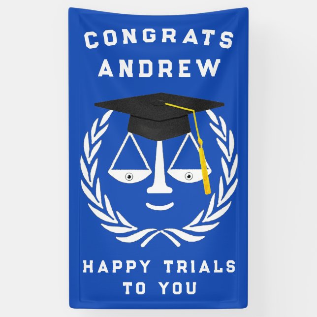 Law School Graduation Banner (Vertical)