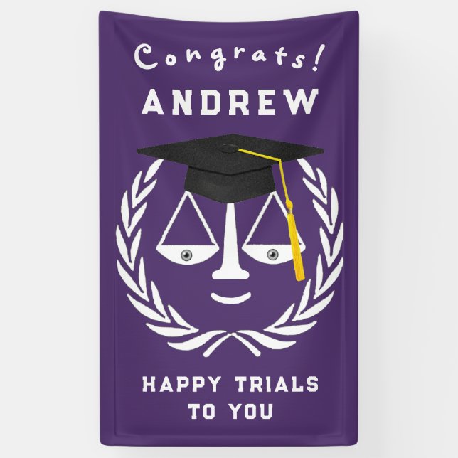 Law School Graduation Banner (Vertical)