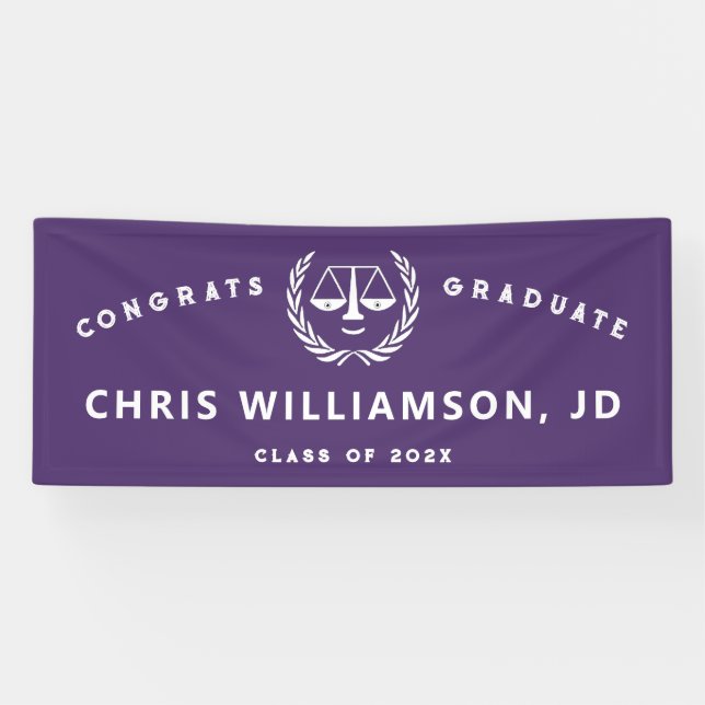Law School Graduation Banner (Horizontal)