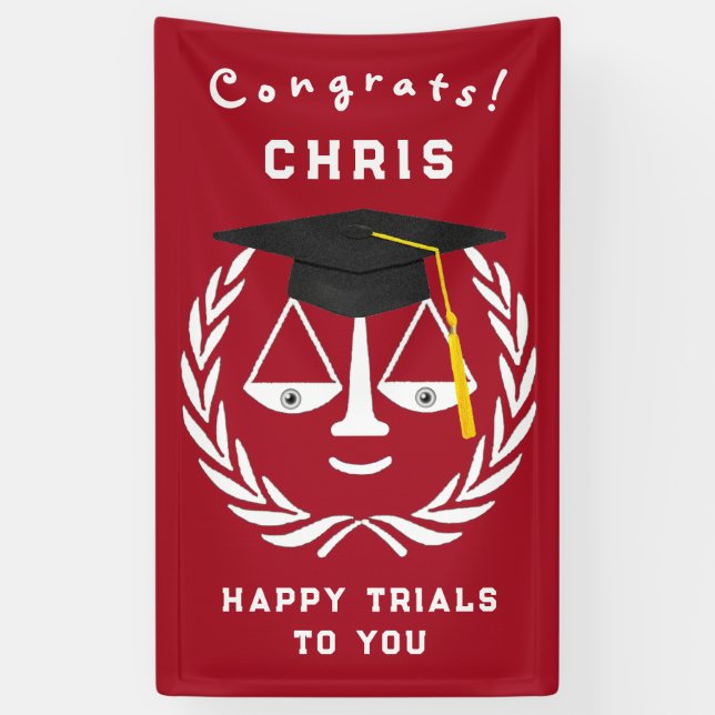 Law School Graduation Banner (Vertical)