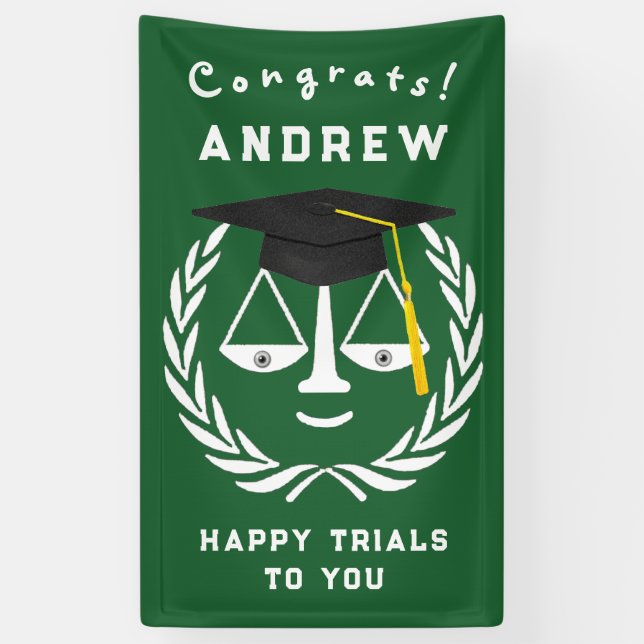 Law School Graduation Banner (Vertical)
