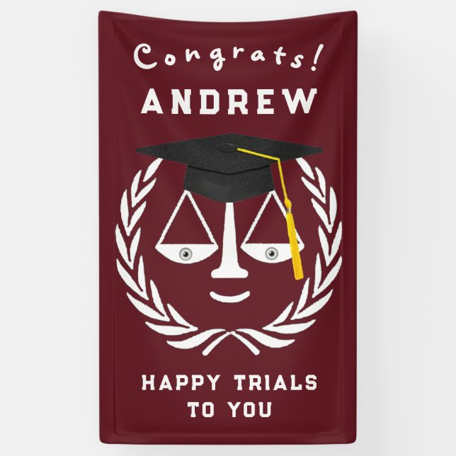 Law School Graduation Banner (Vertical)