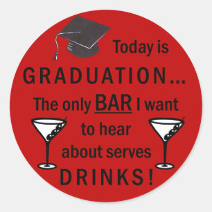 Law School Graduation Bar Exam Funny Lawyer Classic Round Sticker