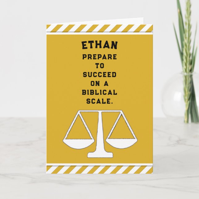 Law School Graduation Card (Front)