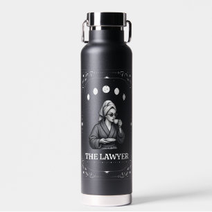 Law School Graduation Coffee Lover Lawyer Tarot Water Bottle