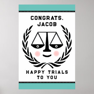 Law School Graduation Congrats Poster