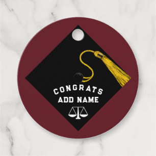 Law School Graduation Favour Tags
