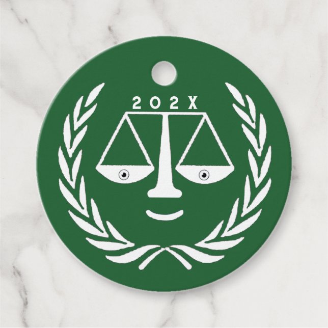 Law School Graduation Favour Tags (Front)