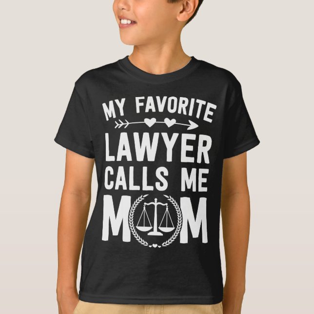 Law School Graduation Favourite Lawyer Mum Mother' T-Shirt (Front)