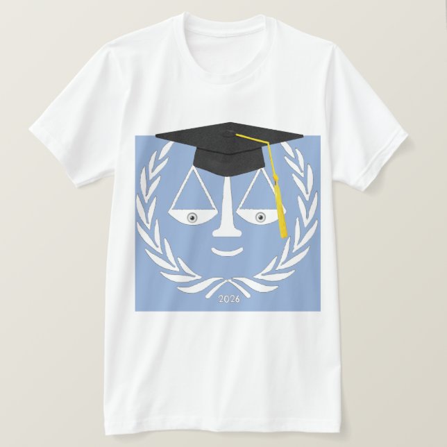 Law School Graduation Gift T-Shirt (Design Front)