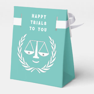 Law School Graduation Grey Favour Box