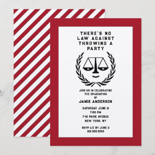 Law School Graduation Invitation