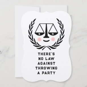 Law School Graduation Invitation