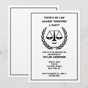 Law School Graduation Invitations