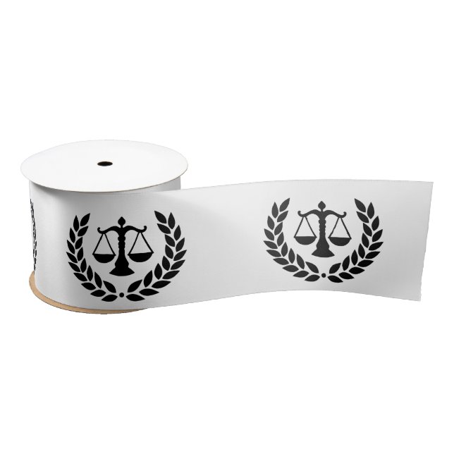Law School Graduation Lawyer Attorney Law Firm Satin Ribbon (Spool)