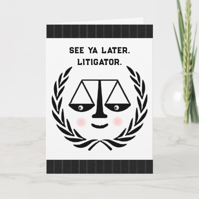 Law School Graduation Lawyer Card (Front)