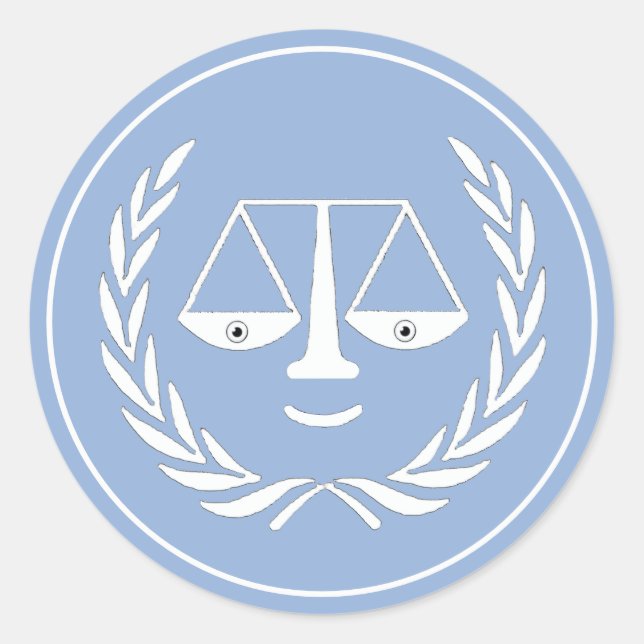 Law School Graduation Lawyer Classic Round Sticker (Front)