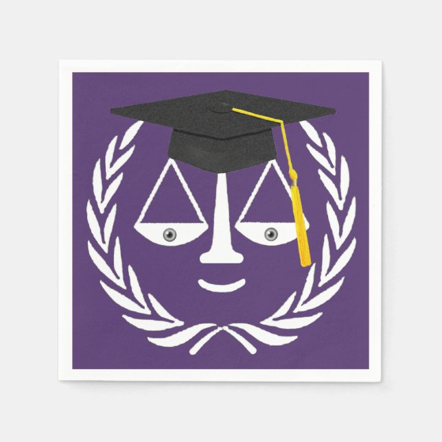 Law School Graduation Napkin (Front)