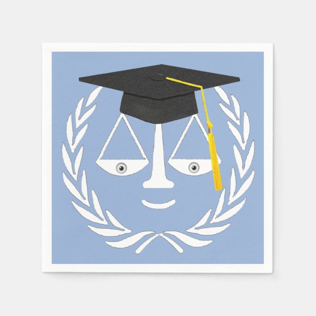 Law School Graduation Napkin (Front)