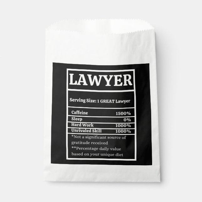Law School Graduation Party Favor Lawyer Thank You Favour Bags (Front)