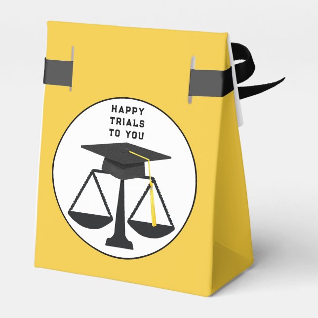 Law School Graduation Party Favour Box (Back Side)