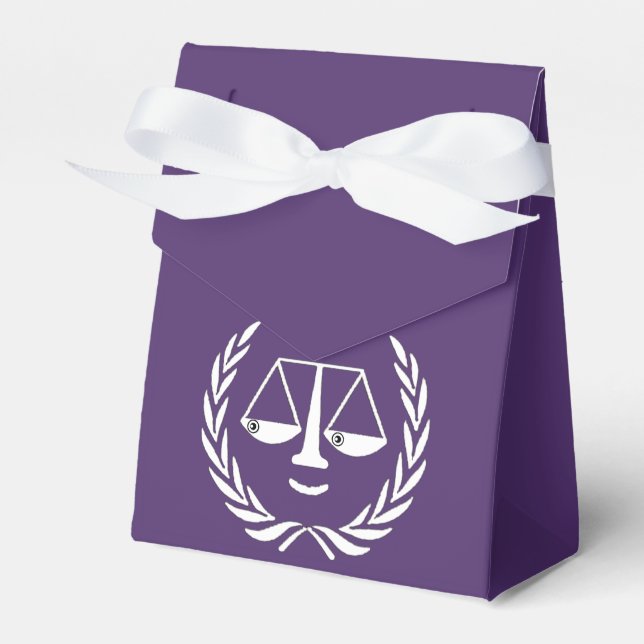 Law School Graduation Party Favour Box (Front Side)