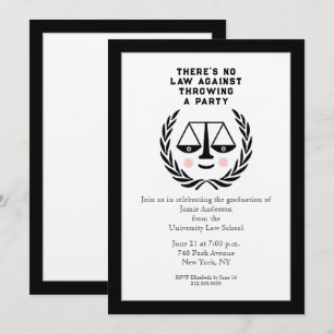 Law School Graduation Party Invitation