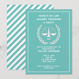 Law School Graduation Party Invitation